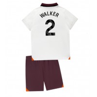Dětský Fotbalový dres Manchester City Kyle Walker #2 2023-24 Venkovní Krátký Rukáv (+ trenýrky)